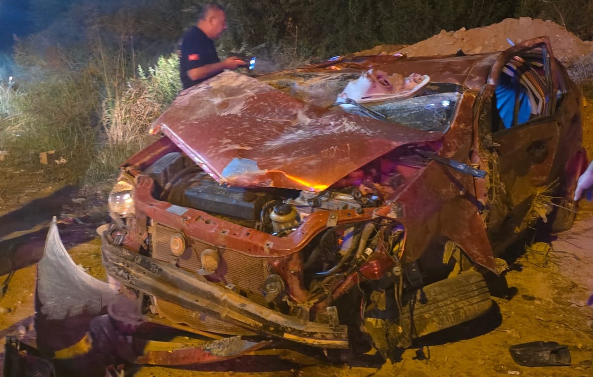 Çevreyolunda Feci Trafik Kazası, Araç Takla Attı