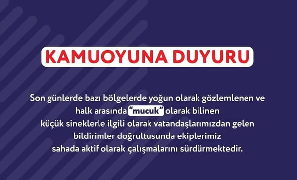 Adana Büyükşehir Belediyesi'nden “Mucuk” Sinekleri Hakkında Açıklama