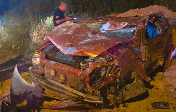 Çevreyolunda Feci Trafik Kazası, Araç Takla Attı