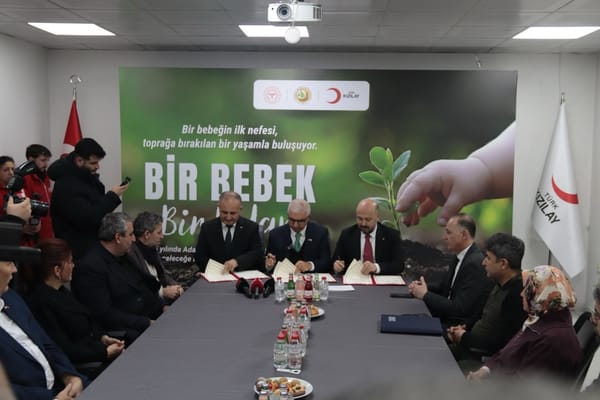 Adana'da Her Yeni Doğan Bebek İçin Bir Fidan!
